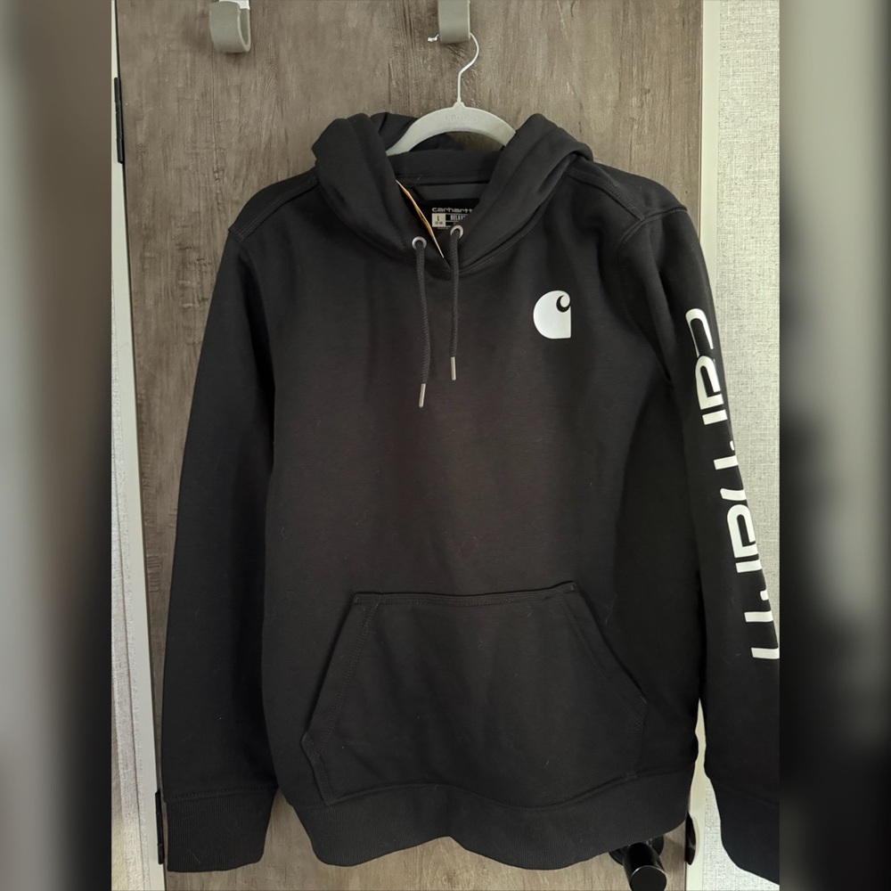 Carhartt Black Hoodie with Logo